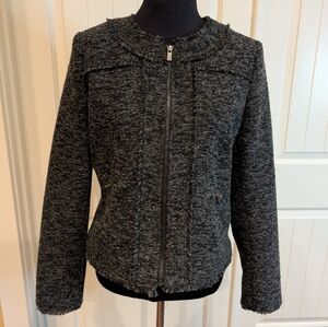 Banana Republic Charcoal Tweed Blazer